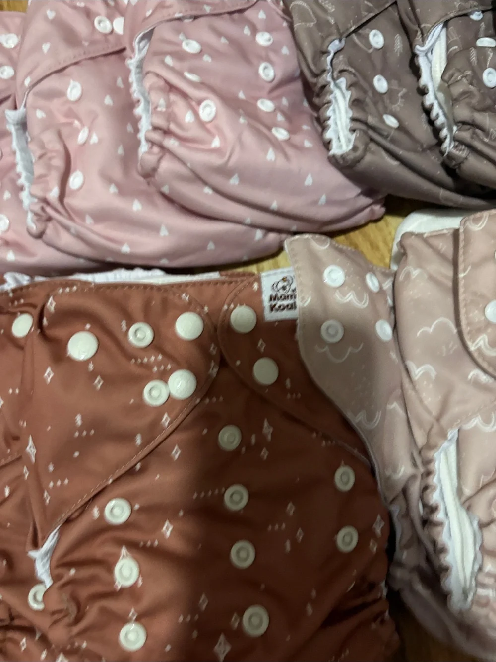 18 NEW Reusable  Cloth Diaper Cover w inserts  - Pink, Brown, Green, Teal, Cream